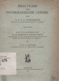 Practicum Der Physicologische Chemie Door