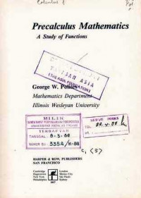 Precalculus Mathematics : A Study Of Function