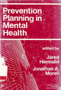 Prevention planning in mental health