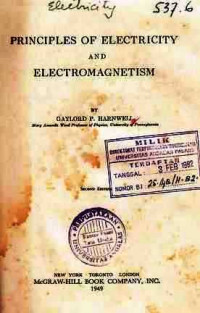 Principles of Electricity Electromagnetism