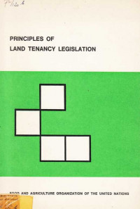 Principles Of Land Tenancy Legislation