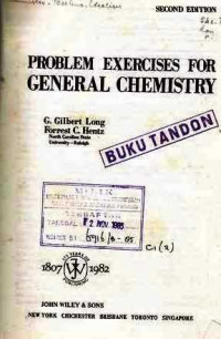 Problem Exercises For General Chemistry