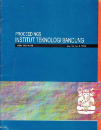 Proceedings Institut Teknologi Bandung Vol. 30, No. 2, 1988