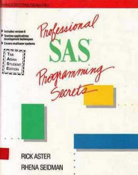 Professional Sas Programming Secrects