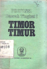 Propinsi Daerah Tingkat I Timor Timur