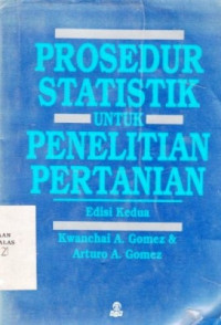 Prosedur Statistik Untuk Penelitian Pertanian