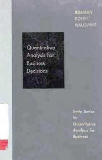 Quantitative Analysis for Business Decisions