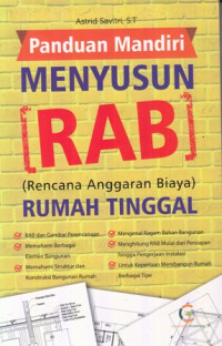 Panduan MAndiri Menyusun(RAB) Rumah Tinggal