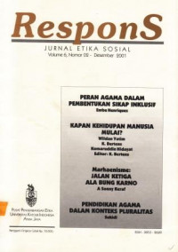 Respons; Jurnal Etika Sosial