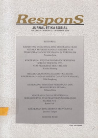 Respons : Jurnal Etika Sosial