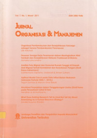 Jurnal Organisasi & Manajemen