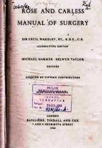 ROSE and Carless Manual of Surgery