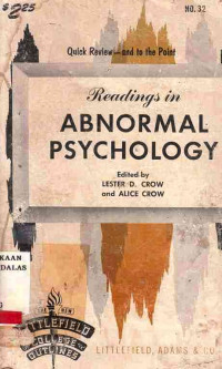 Readings In Abnormal Psychology