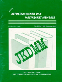 Jurnal Kepustakawanan dan Masyarakat Membaca: 5 Artikel