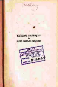 Remedial Techniques in Basic School Subjects