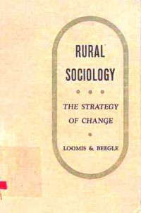 Rural Sociology  The Strategy of Change