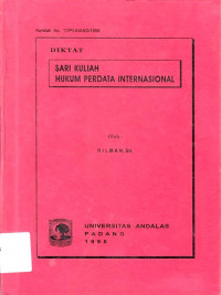 Diktat Sari Kuliah Hukum Perdata Internasional