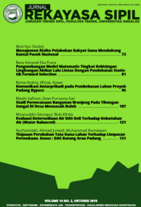 Jurnal Rekayasa Sipil :  Vol 14, No 2 (2018)