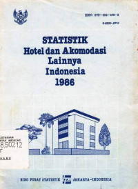 Statistik Hotel dan Akomodasi Lainnya Indonesia 1986