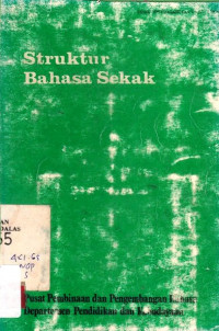 Struktur bahasa Sekak