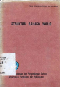 Struktur Bahasa Wolio