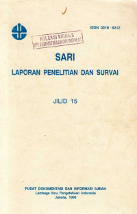 Sari Laporan Penelitian dan Survai Jilid 15