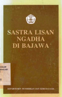 Sastra lisan ngadha di bajawa