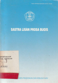 Sastra Lisan Prosa Bugis