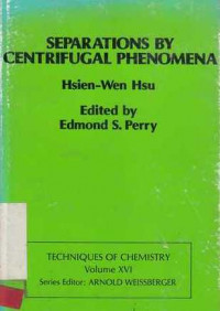 Separations By Centrifugal Phenomena