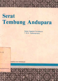 Serat Tembung Andupara / Raden Ngabehi Suradipura