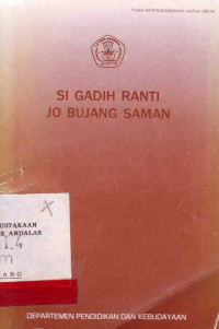 Si Gadih Ranti Jo Bujang Saman