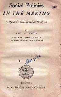 Social Policies In The Market a Dynamic View of Social Problems