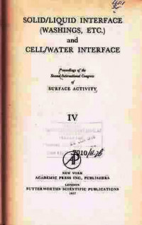 Solid/Liquid Interface and Cell/Water  Interface