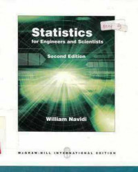 Statistic For Engineers And Scientists