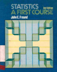 Statistics A  First Course