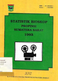 Statistik Bioskop Propinsi Sumatera Barat 1993