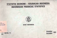 Statistik Ekonomi - Keuangan Indonesia Indonesian Financial Statistics Vol. XXII No. 12 Desember 1989