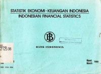 Statistik Ekonomi - Keuangan Indonesia Indonesian Financial Statistics Vol. XX No. 3 Maret 1988