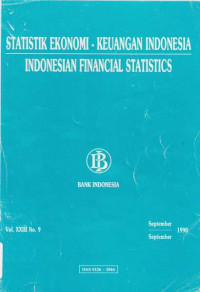 Statistik Ekonomi - Keuangan Indonesia Indonesian Financial Statistics Vol. XXIII No 9