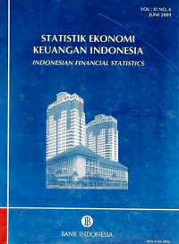 Statistik Ekonomi Keuangan Indonesia Indonesian Finacial Statistics Vol:XI No.6 June 2009