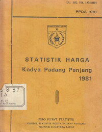 Statistik Harga Kodya Padang Panjang 1981