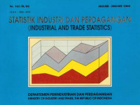 Statistik Industri dan Perdagangan (Industrial and Trade Statistics) Januari - January 1998