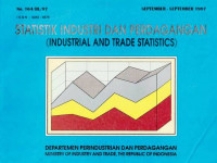 Statistik Industri dan Perdagangan (Industrial and Trade Statistics) September - September 1997