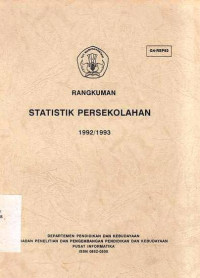 Rangkuman Statistik Persekolahan 1992/1993