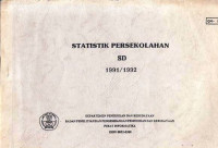 Statistik Persekolahan SD 1991/1992