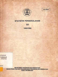 Statistik Persekolahan SD 1993/1994