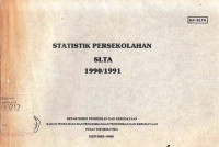 Statistik Persekolahan SLTA 1990/1991