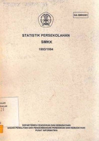 Statistik Persekolahan SMKK 1993/1994