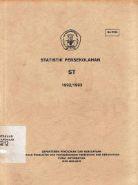 Statistik Persekolahan ST 1992/1993