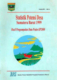 Statistik Potensi Desa Sumatera Barat 1999